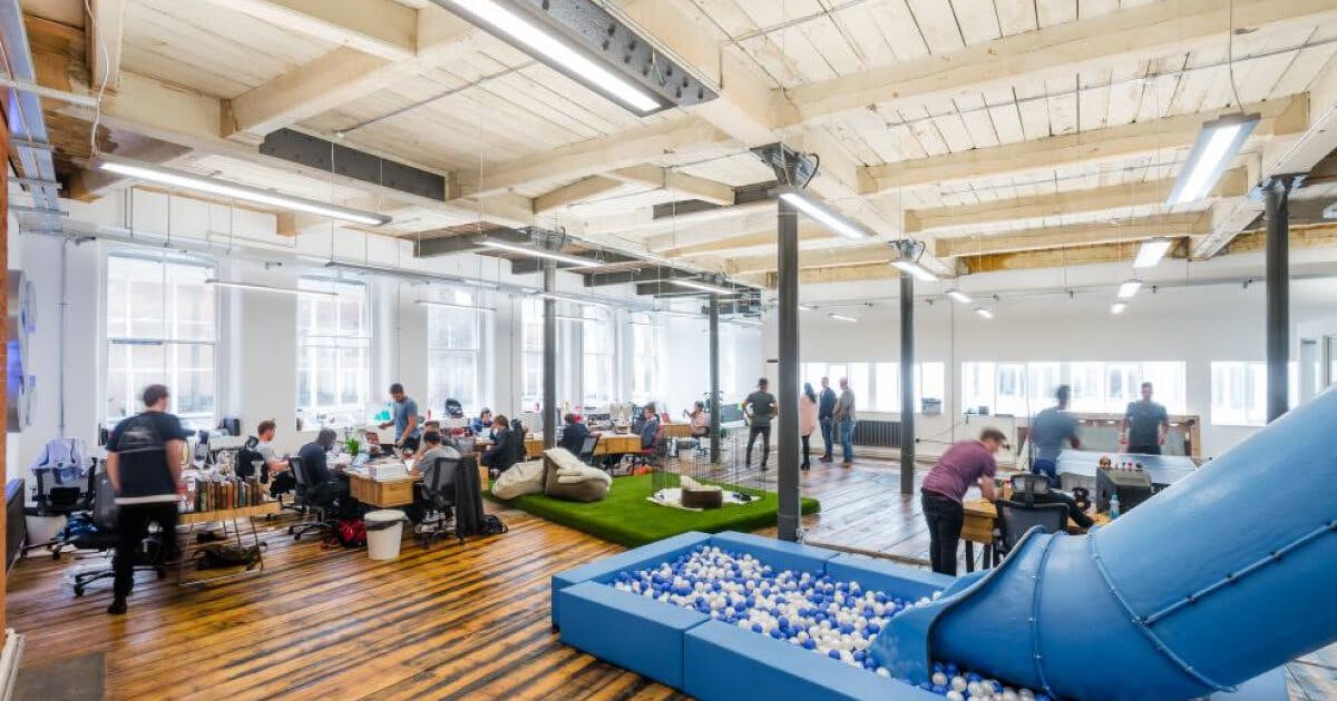 The Social Chain team in the office