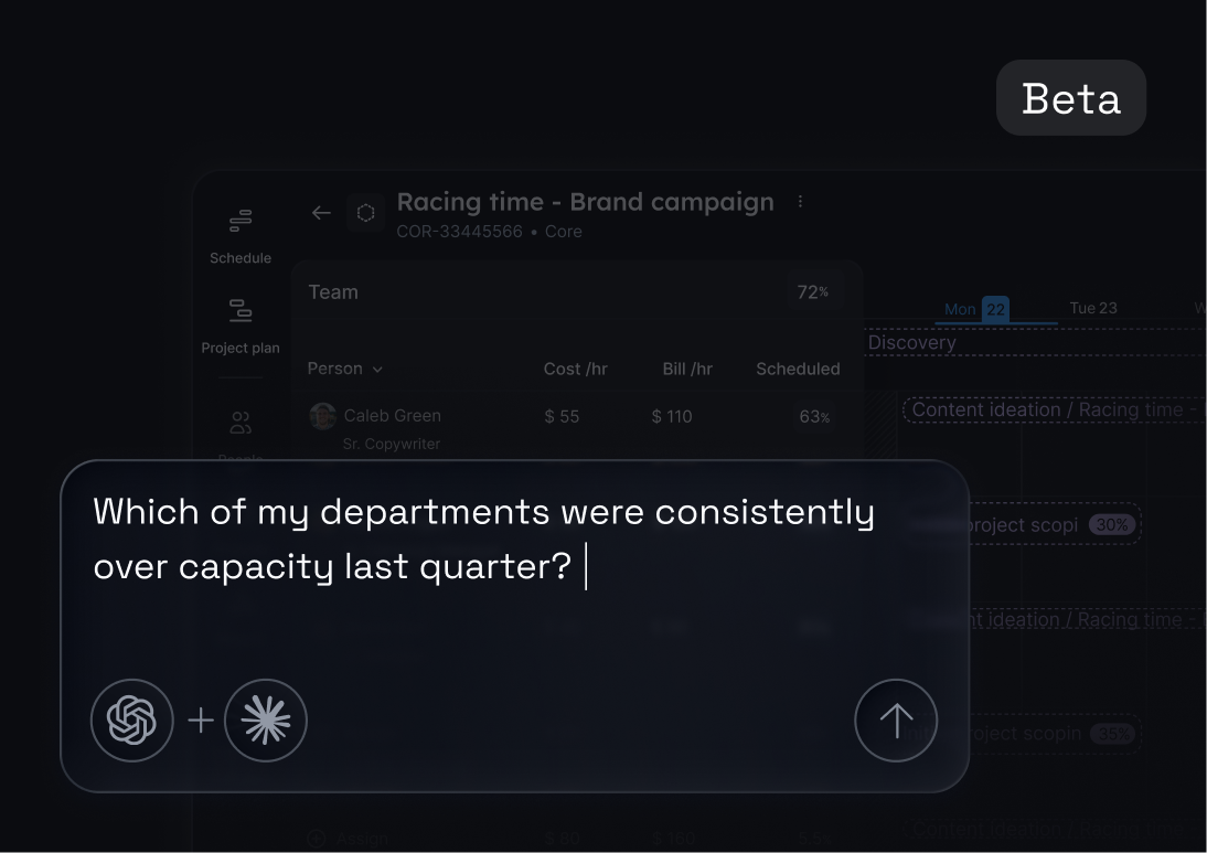 Image showing an AI chat between ChatGPT or Claude and Float.